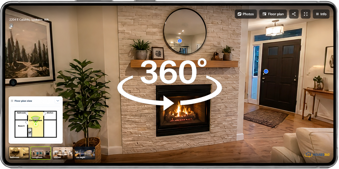 Houses360 Android app dashboard preview